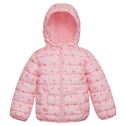 Rokka&Rolla Baby Girls' Puffer Jacket Lightweight Toddler Padded Winter Coat - Picture 8 of 44
