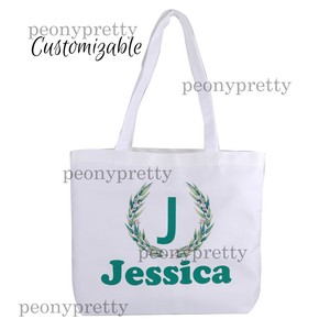 personalized canvas tote bag