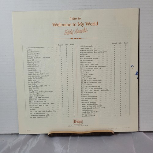 EDDY ARNOLD, Welcome To My World, Readers Digest, 6 LP's EX, Box Set Case VG+ - Picture 14 of 14