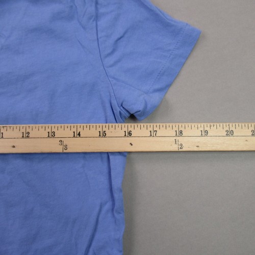 Polo Ralph Lauren Shirt Girls Small Long V Neck Lightweight Pony Blue - Picture 9 of 10