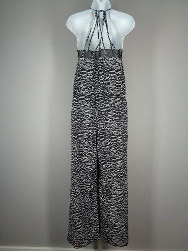 Fabletics Black White Strappy Dash Halter Jumpsuit Size Small New - Picture 3 of 11