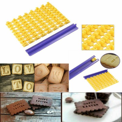 Details about / Alphabet Number Letter Cookie Biscuit Stamp Cutter Embosser Cake Mould