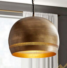 Brass Oxide Ceiling Lamp Hammered Brass Dome Light Fixtures Moroccan Pendant