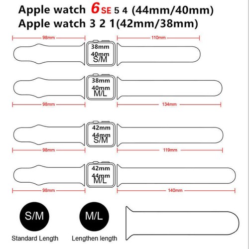 iWatch Band Strap For Apple Watch 8 7 6 5 SE Ultra Sport 38/41/45/49mm Silicone - Picture 4 of 59