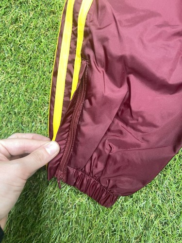 Vintage Adidas Trackpants Toddler Little Kids Large Maroon Neon Yellow 90s - Picture 13 of 18