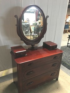 Lillian Russell Davis Cabinet Company Cherry Dresser With Glove