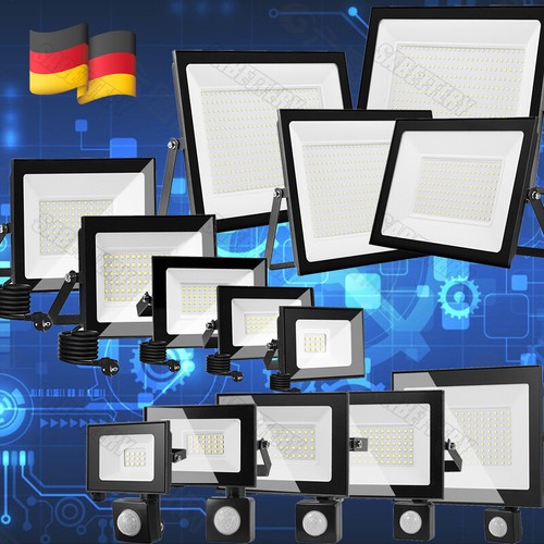 Foco de inundación LED 10-500W foco exterior luz exterior reflector jardín NUEVO - Imagen 1 de 33