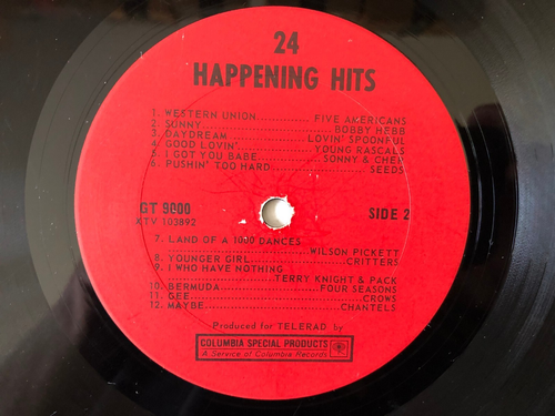Various Artists 24 ORIGINAL HAPPENING HITS 1967 Telerad VG+/G+ $2 CLEARANCE - Imagen 3 de 5