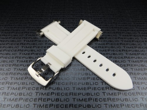 New Suunto Core PU Rubber Strap Soft Diver Watch Band Lugs Adapter Set White - Picture 8 of 17