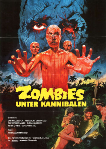 Zombies unter Kannibalen ORIGINAL A1 Kinoplakat Alexandra Delli Colli /McCulloch - Picture 1 of 1
