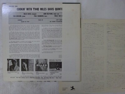 The Miles Davis Quintet Cookin' With ~ Prestige SMJ-6534(M