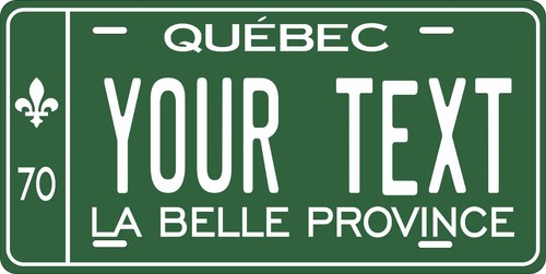 Quebec Canada Tag Car Auto OR Motorcycle Custom Personalized License Plates - Picture 22 of 32