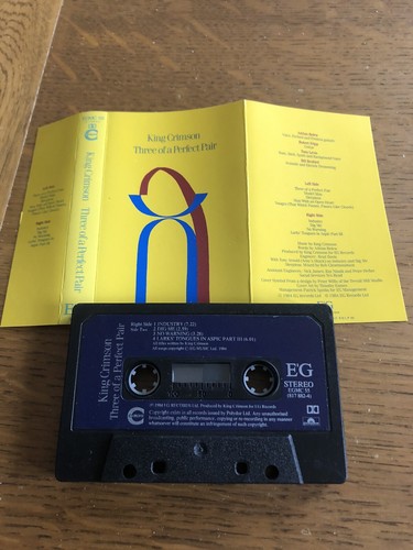 Original Album Cassette - King Crimson - Three Of A Perfect Pair - EG 1984 - Picture 3 of 4