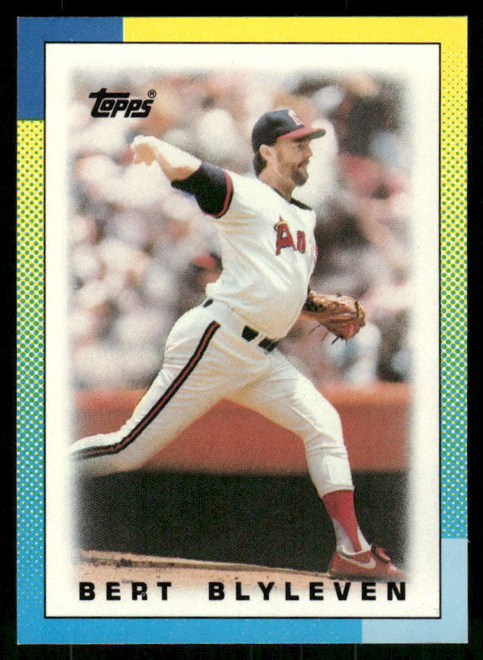 1990 Topps Major League Leaders Minis Bert Blyleven #7 California Angels