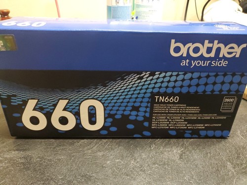 Original Brother TN-660 schwarze Tonerkassette mit hoher Reichweite VERSIEGELT
