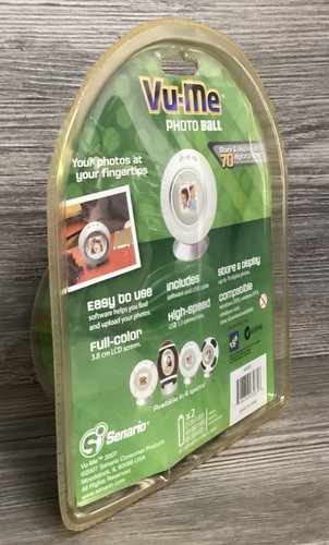 2007 VuMe Photo Golf Ball Digital Photo Frame Fathers Day Golfer Stores 70 Pic - Picture 5 of 16
