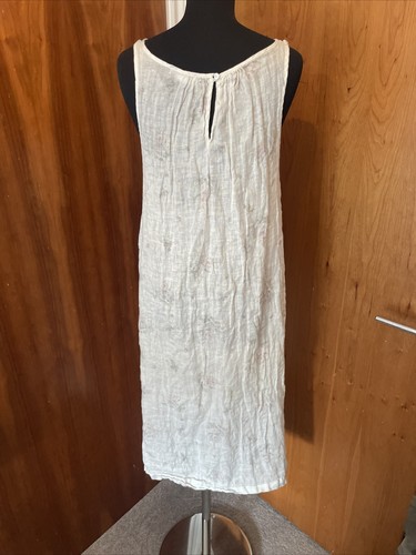 Vestido de Verano The White Company Sleep Estampado Floral Lino Talla M - Imagen 6 de 11