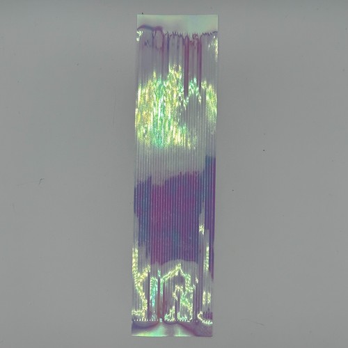 8" Heavy Mylar Holographic Skirts With Adhesive Stripe 3pc Flash trolling WAHOO - Picture 15 of 23