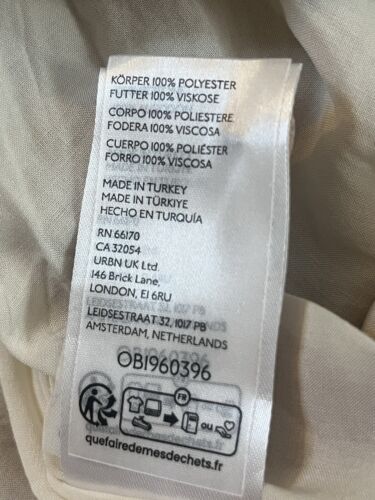 Anthropologie Short-Sleeve Women’s Large Tiered Midi Dress Smocked Back New - Picture 7 of 11