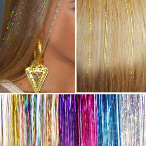 Long Hair Tinsel Sparkle Glitter Extensions Highlight Party Wedding - 第 1/18 張圖片