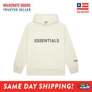 fog essentials cream hoodie