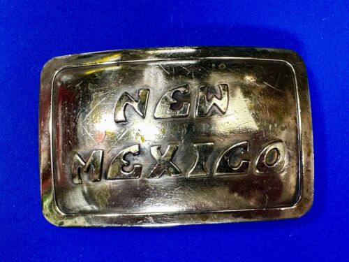 NEW MEXICO State Commemorative Solid Brass Rectangular Belt Buckle - Picture 3 of 18