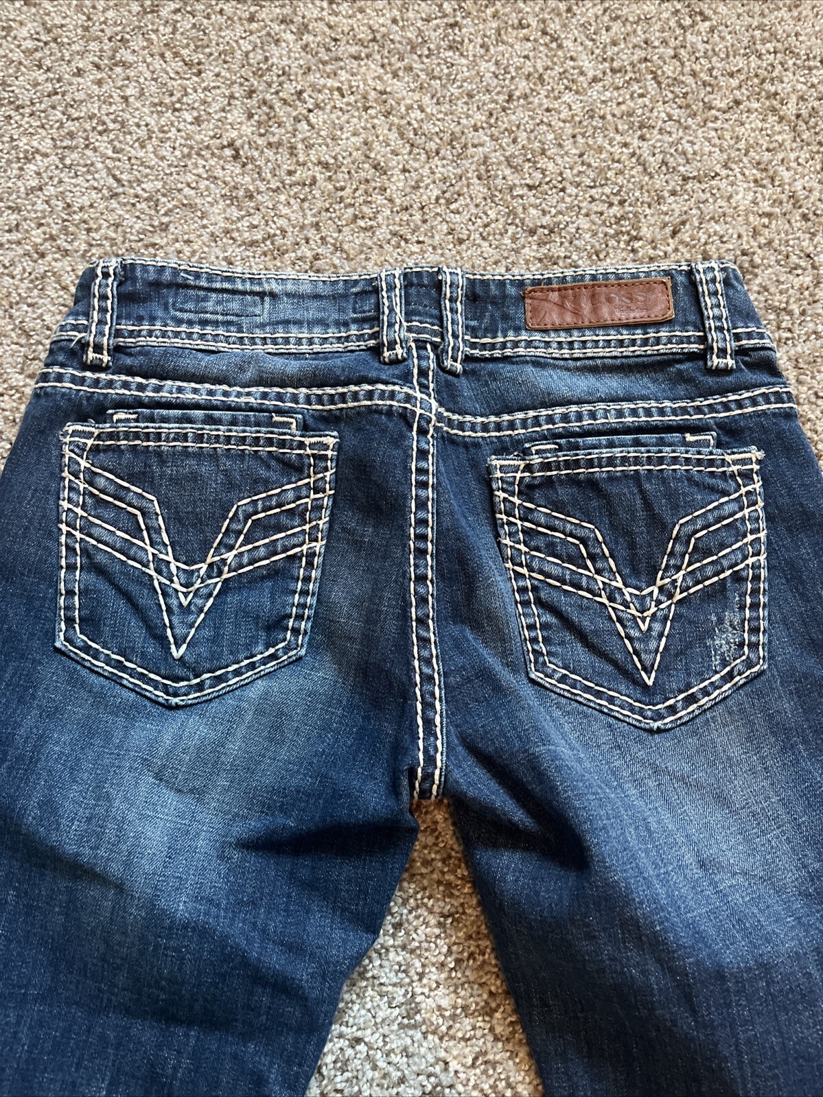 VIGOSS Collection Fit Capri Denim Jeans Wimens  Size 3/4 27 Actual 28 X 15 - View 12