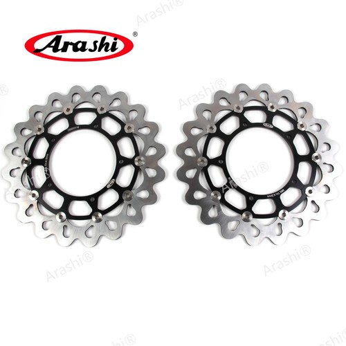 Rotor de disco de freno delantero trasero + pastillas de freno para Yamaha FZ1 FAZER 1000 2006-2012 - Imagen 3 de 13