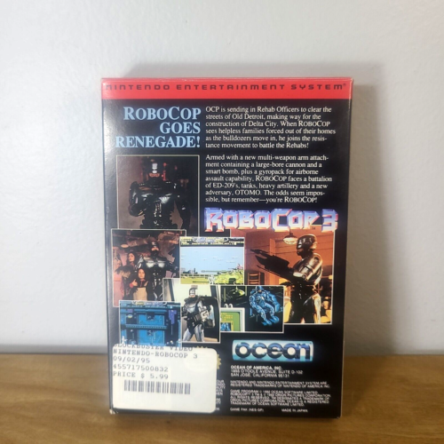 RoboCop 3 (Nintendo, 1992) NES CIB w/ POSTER! 🟦 - Picture 5 of 17