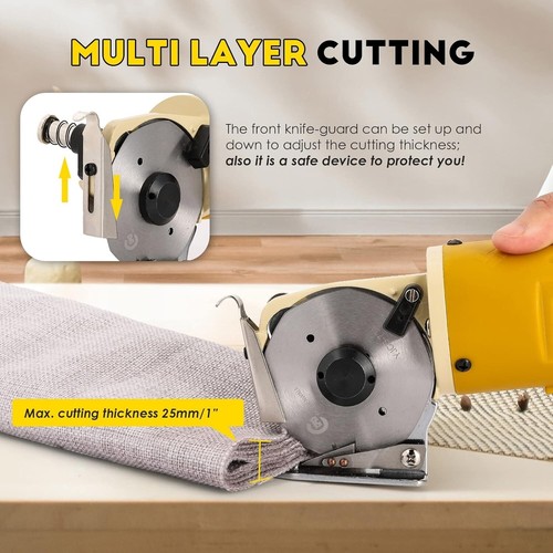 Versatile Electric Fabric Scissors - Straight & Curved Cutting for Professionals - Picture 9 of 10