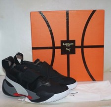 BALMAIN Court Puma Black Basketball Sneakers ...