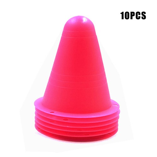 10 Pack Fitness Exercise Sports Training Markers Cones Soccer Rugby NEW AU - Picture 17 of 17