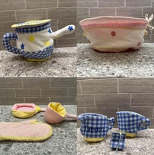 Pottery Barn Kids Fabric/Cloth Dishes for Soft Play-Pots and Pans and Tea Set