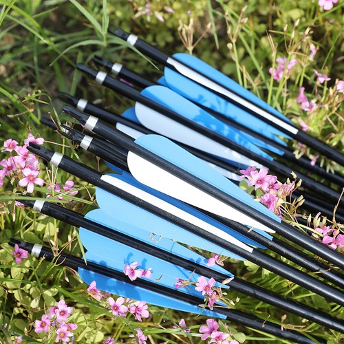 30" ArcheryAuminuml Arrows SP300 4" Vanes Compound Recurve Bow Hunting Target - Picture 5 of 15