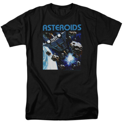 Atari 2600 Asteroids Men's T-Shirt S-5XL Licensed Retro Gaming Graphic Tee