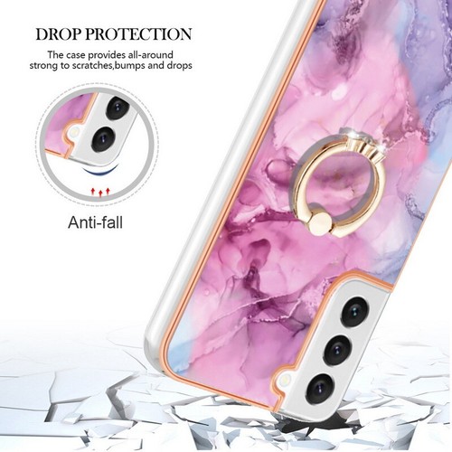 For Samsung S23 S22 Ultra S21 FE A53 A52 A13 ShockProof Marble Ring Case Cover - Picture 6 of 17