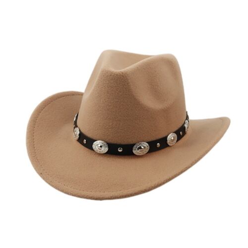 Western Cowboy Hat Wide Brim Cowgirl Hat Summer Outdoor Sun Hat For Men/Women - Picture 15 of 16