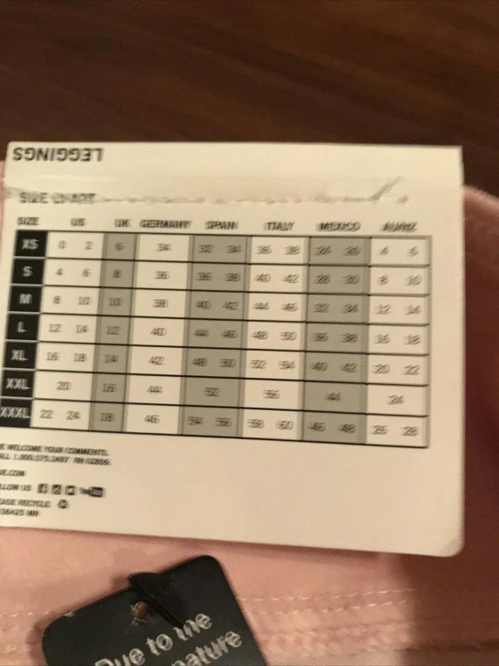 Pantalones Leggings HUE Mujer Junior XS (0-2) NUEVO CON ETIQUETAS Rosa Pantalón Jeans Rosa Bolsillos Foto 3 de 4