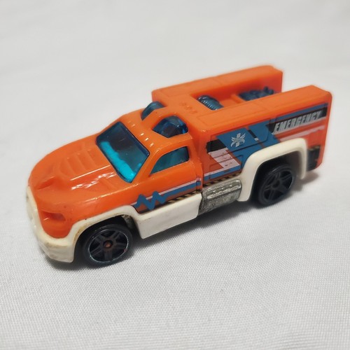 2012 Hot Wheels Rescue Duty Orange Emergency Supply Truck - Picture 1 of 6