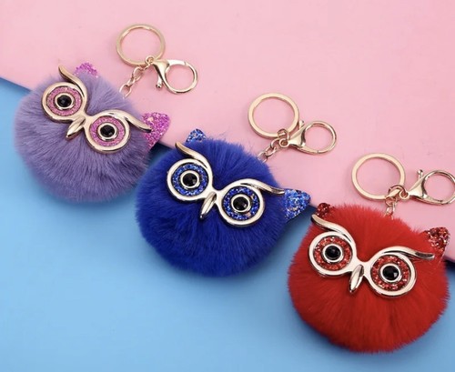 Lindos llaveros pompón de búho - regalo - Imagen 3 de 37