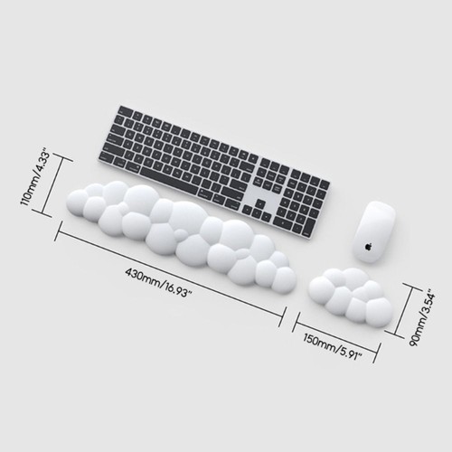 PU Keyboard Pad Anti-slip Mouse Pad Soft Wrist Support Keyboard - Afbeelding 2 van 18