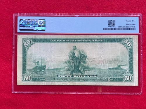 FR-1039A 1914 Series $50 Cleveland TypeA Federal Reserve Note *PMG 25 Very Fine* - Picture 4 of 4