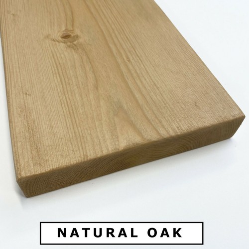 Rustic Floating Shelves Reclaimed Scaffold Board Chunky 9x1.5 Old Oak Pine - Picture 12 of 14