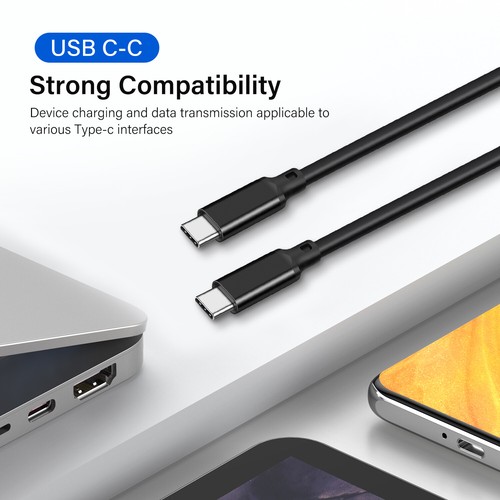 Cavo di ricarica rapida 100 W 5 A USB 3,2 gen 2x2 tipo C 20 Gbps 4K@60 Hz sincronizzazione dati - Foto 8 di 10