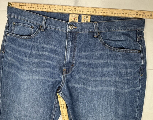 Red Head Relaxed Flex Stretch Denim Jeans Mens 42x30 Blue Classic Boot Work Fade - Picture 8 of 8