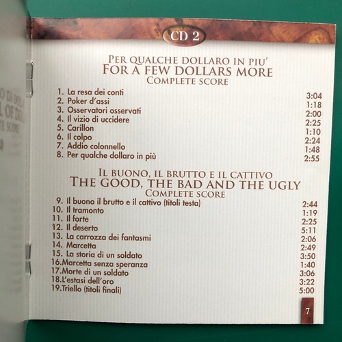 Ennio Morricone COMPLETE DOLLARS TRILOGY Film Soundtracks 2x CD Good Bad Ugly NM - Picture 15 of 24