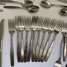 55 Piece Supreme stainless IS stainless flatware Swirl USA 