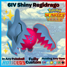 6IV REGIDRAGO ⚡ Pokemon SCARLET and VIOLET - Galar Legendary Regi - lv100 + EVs