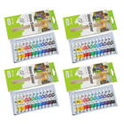4x Glass Paint Sets 12ml Tubes in Box With Brush Non Toxic