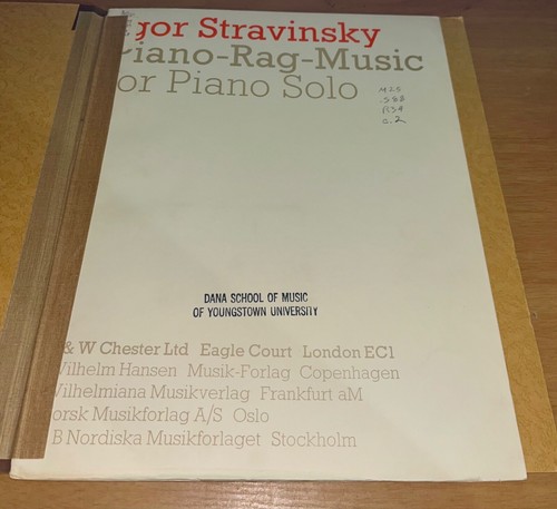 Igor Stravinsky Piano Rag Music for Piano Solo - Picture 2 of 2
